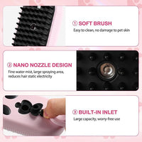 Pet Steam Brush for Dog & Cat,3-in-1 Spray Hair Removal Comb,Pet Steam Groomer Comb,Water Brush for Long & Short Haired Pets,Massage, Cleaning, Multifunctional Hair Removal Comb for Cats Dogs (Pink)