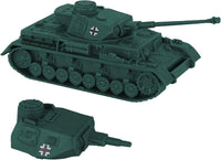 BMC Classic Toy Soldiers WW2 German Panzer IV tank in charcoal gray plastic