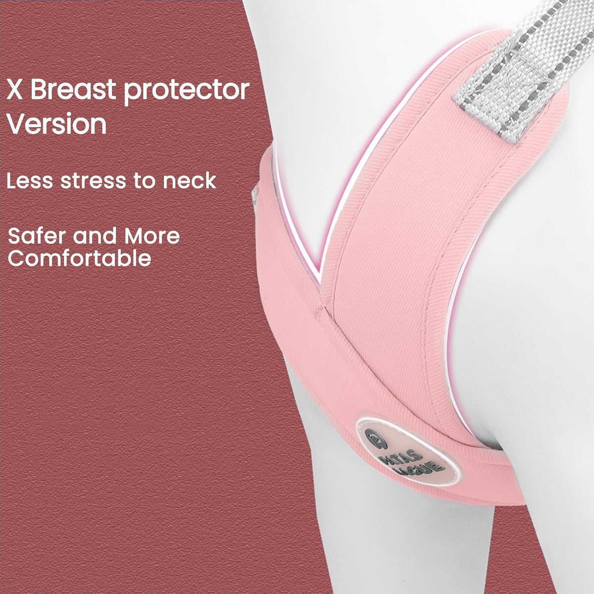 Patas Lague Dog Harness Medium Sized Dog Pet Vest with Leash Set Pink - Pink / M (Neck 19.3-23.3'' Chest 22.5-25.6'') - image 3