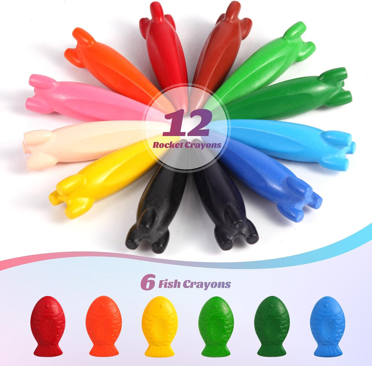DreamyCandy 24 twistable washable gel crayons for toddlers in a unicorn holder - view 8