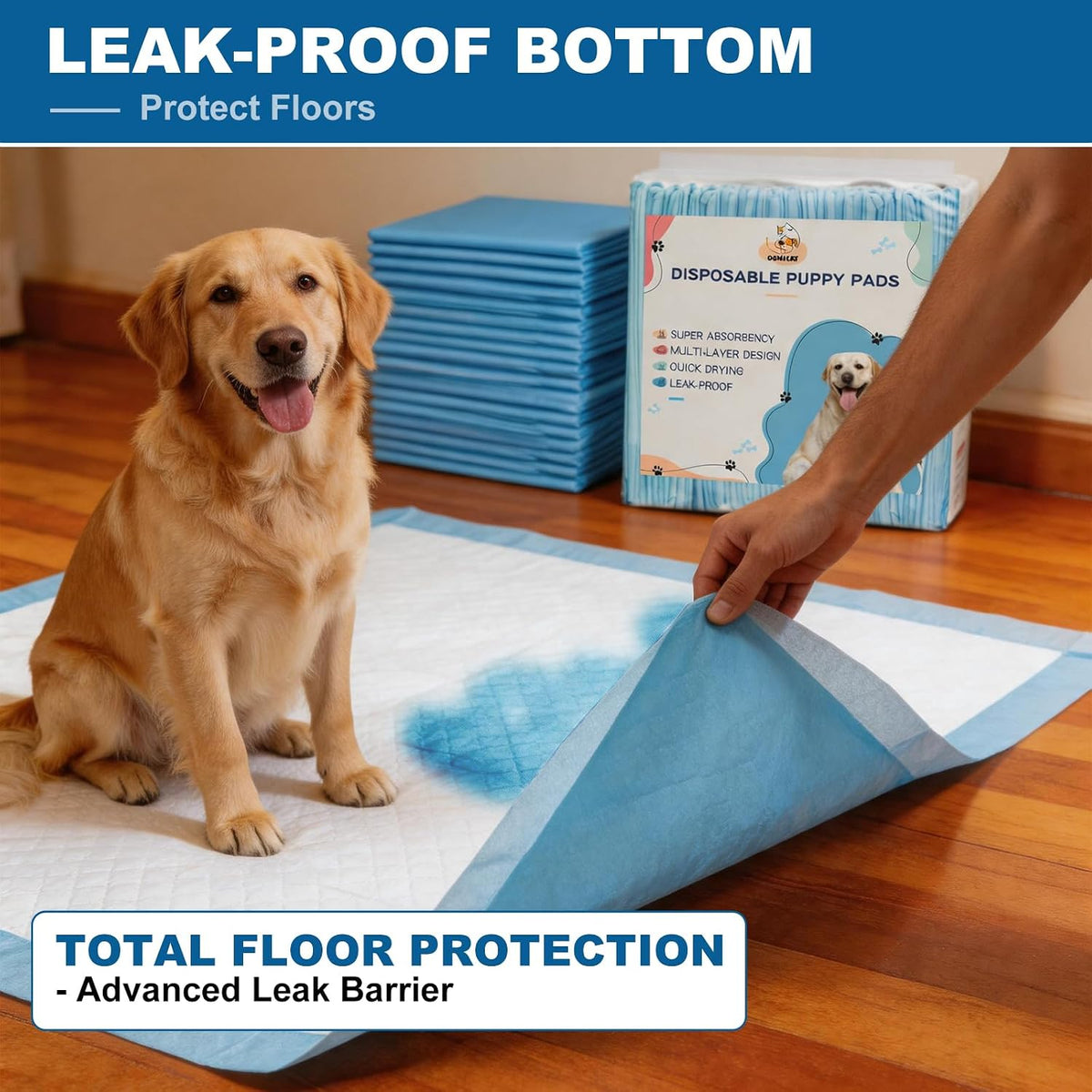 Puppy Pads XL 100 Count, Dog Pee Pads Extra Large - 36"x36"(35 Count) - image 4