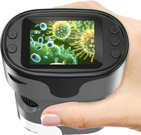 Kids Digital Microscope Science Gift: Complete STEM Toy Kit for Ages - Grey