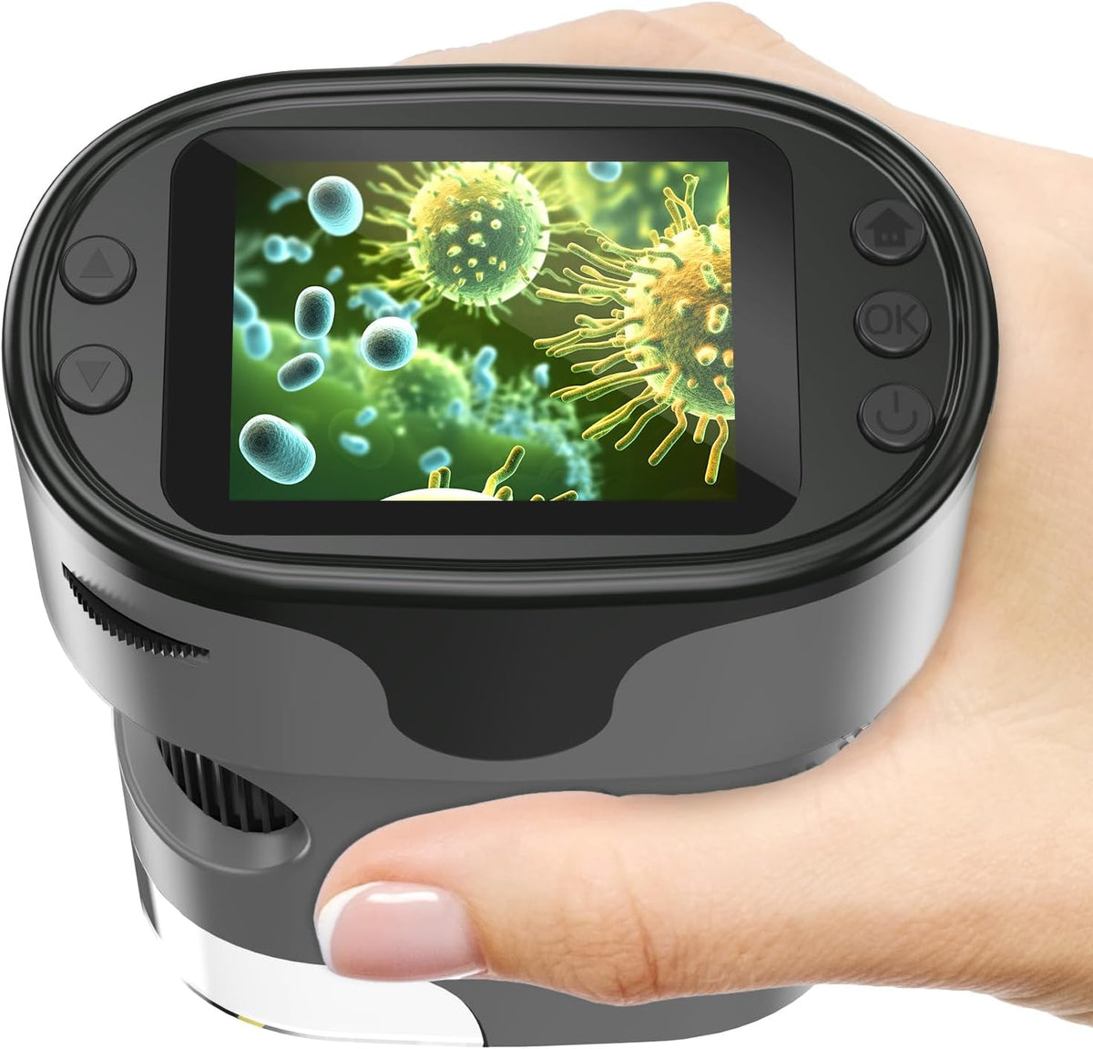 Kids Digital Microscope Science Gift: Complete STEM Toy Kit for Ages - Grey