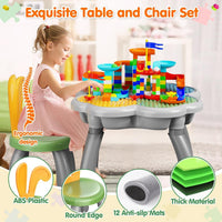 OCATO Kids Table and 4 Chairs Set Activity Table Kid Water Table – Fun for Kids & Family - Table and Bunny Chair Set - image 4