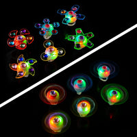 24 PCS LED Light Up Fidget Spinner Ring Glow Sticks Party Favors - image 3