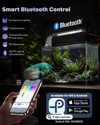 Pawfly 6 W LED Aquarium Light for 1 to 5 Gallon Fish Tanks Clip On - For 10 to 20 Gallon Fish Tank（Bluetooth） - image 2