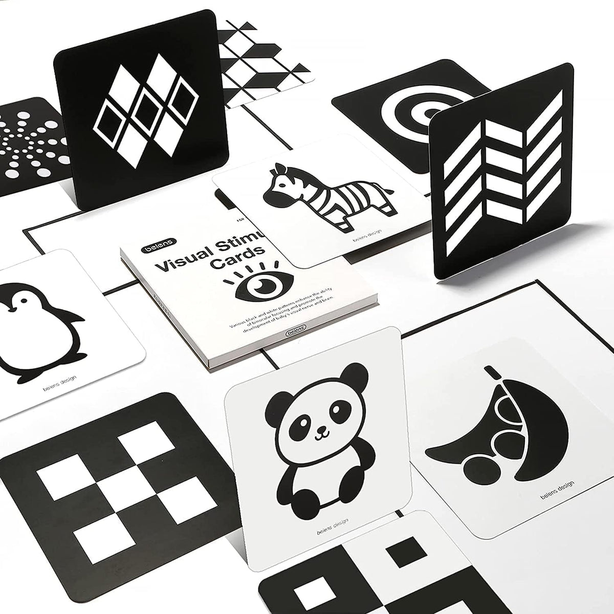 beiens High Contrast Baby Flashcards, Newborn Toy - Black & White(for 0-3 Months)