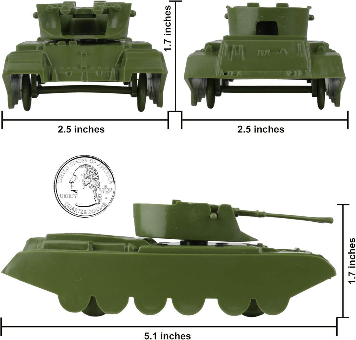 BMC Classic Payton Anti-Aircraft Tanks - Od Green - image 2