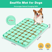 Silicone Snuffle Mat for Dogs 23.6"x 15.7" Large Slow Feeder Mat - Green:23.6"x15.7" - image 3