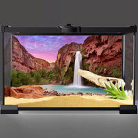 48x24 in Reptile Habitat Background Mountain Waterfall Terrarium - 48x20in/120x50cm - image 2