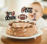 Moitkptt 24 glitter football player cupcake toppers - view 8
