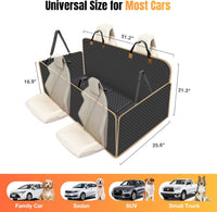 Hard Bottom Dog Car Seat Cover for Back Seat, Holds 420lbs - For Cars/ Mid-Size SUV/ Small Truck / Black - image 4