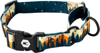 Wolfgang Heavy Duty Martingale Dog Collar with Quick Release Nylon - Overland Print / Large (1 Inch x 18-22 Inch)