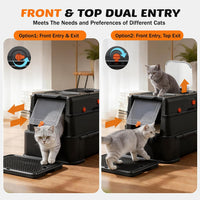 Stainless Steel Litter Box - Black / 25'' x 17'' x 16'' - image 3