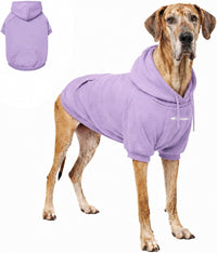 Tuff Pupper Dog Hoodie, Premium Quality Insulated Fabric - Lavender / XXX-Large (115-150 lbs)