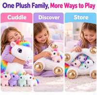 TOYSYM Seal Plush with 4 Babies - Unicorn - image 2
