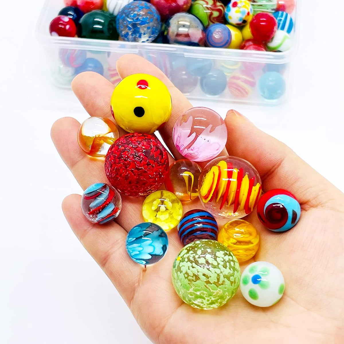 20 Vintage Marbles Bulk for Kids Ages 4-8-12 Hobbyist for Marble Run - 100pcs - image 4