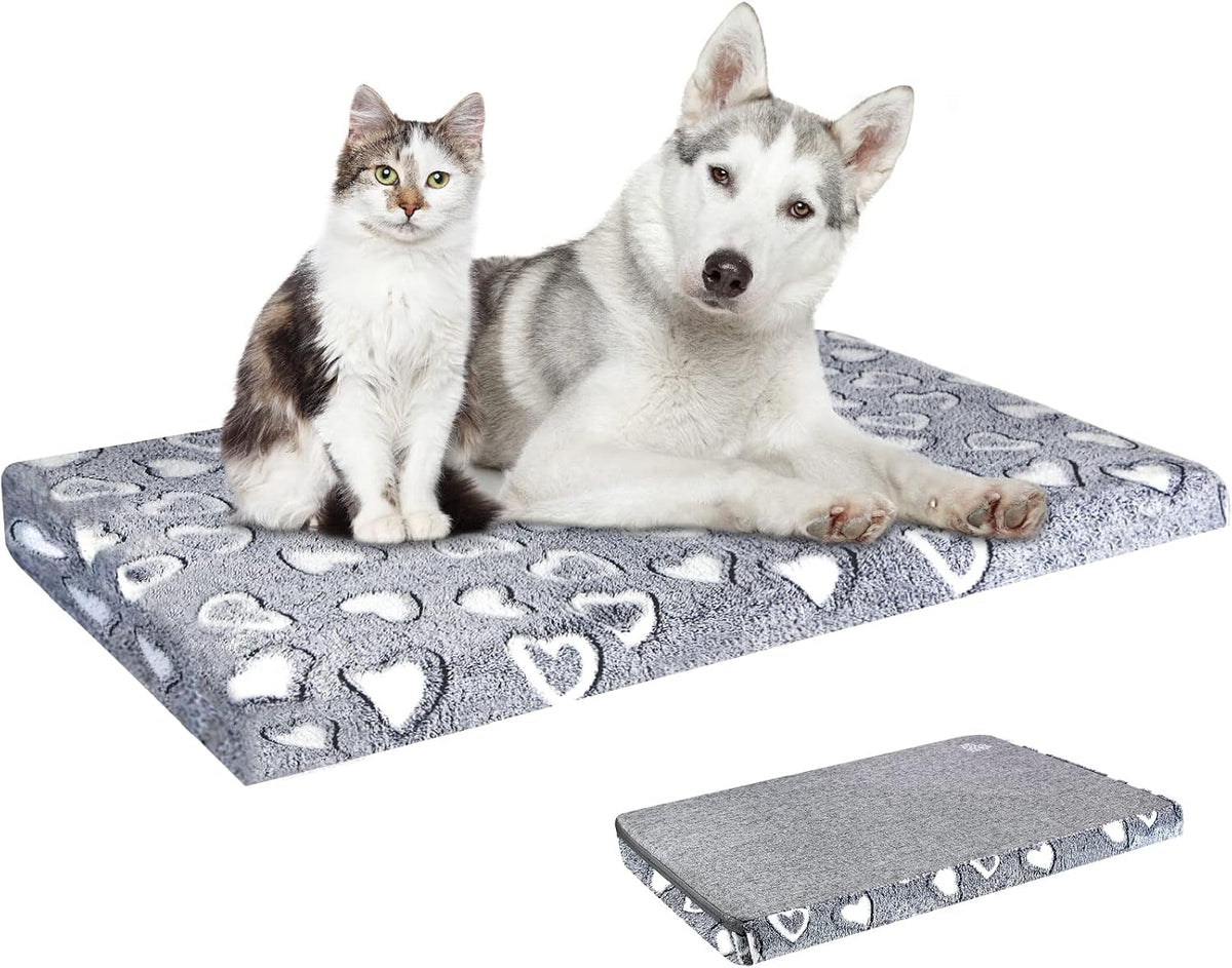 VANKEAN Waterproof Reversible Crate Mat Cool/Warm Washable Joint - XXL / Grey