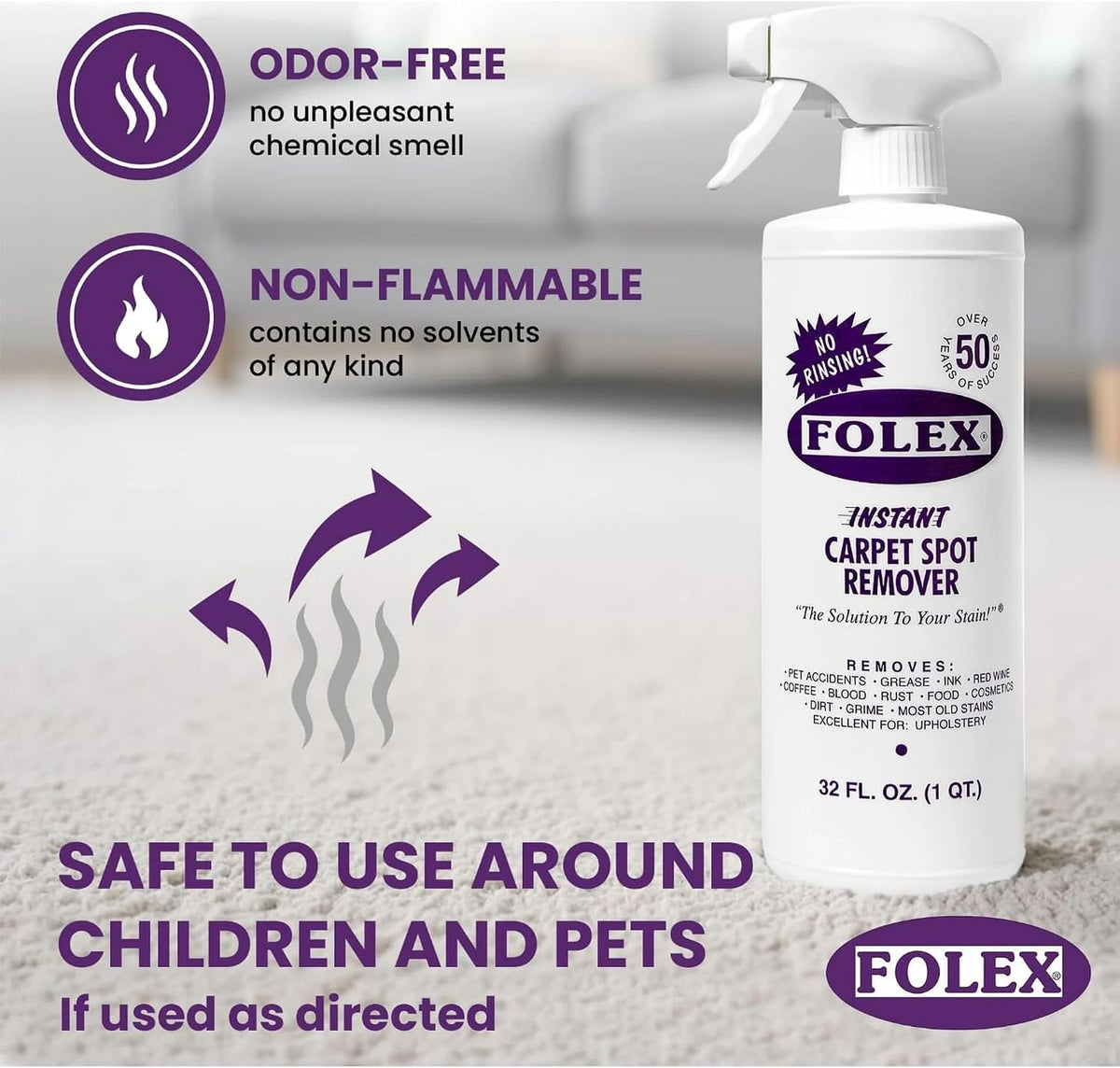 FOLEX Instant Carpet Spot Remover Carpet Cleaner - image 2