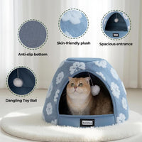 BALANCE Cat Beds for Indoor Cats - 21"L x 21"W x 16"Th / Blue - image 4