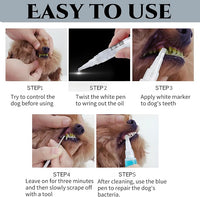 Pet Teeth Cleaning Pen, Pet Teeth Repairing Kit, Cat/Dog Teeth Brightening Pen for Cat/Dog Dental Care Fresh Breath