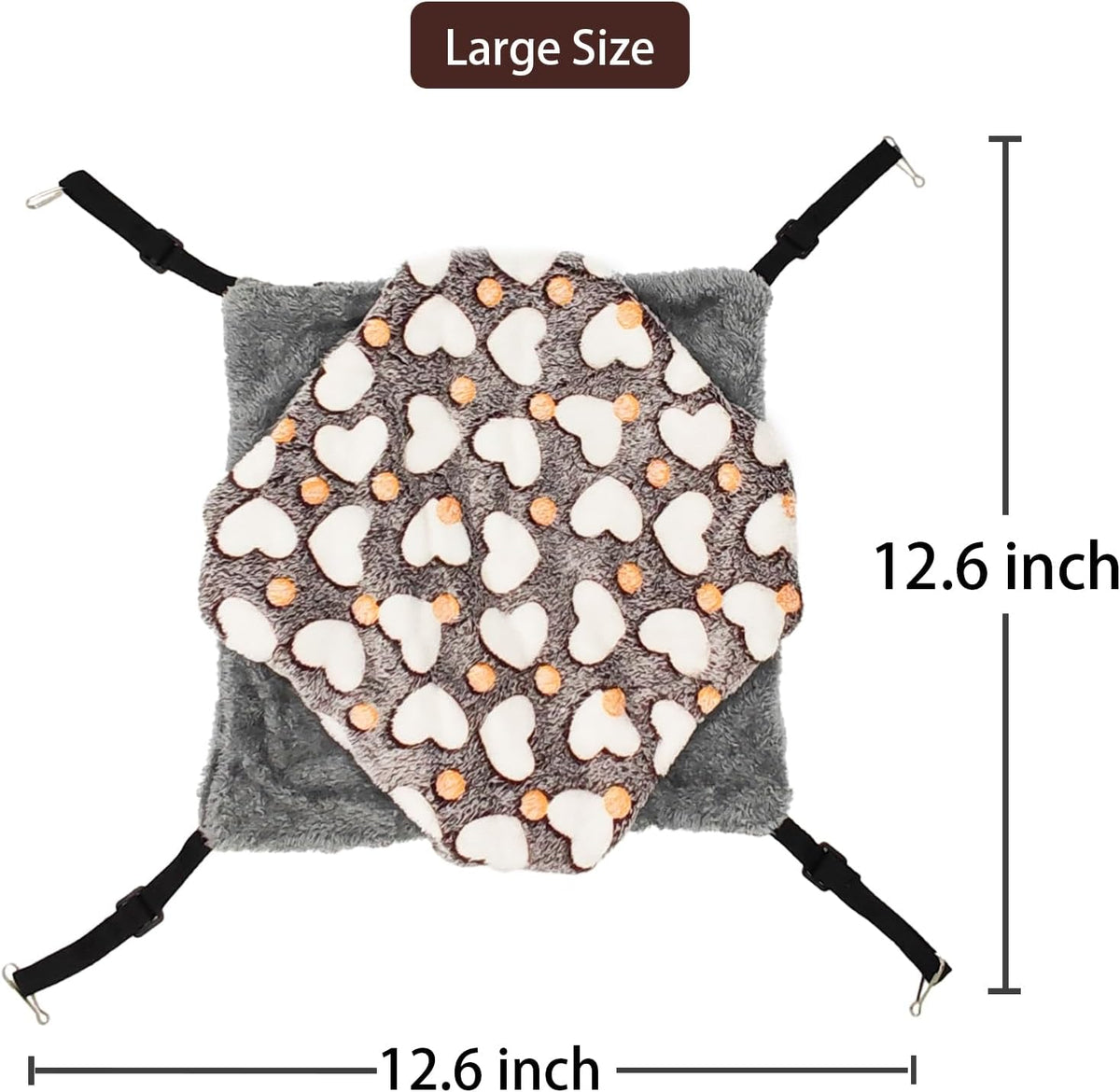 Straps are Adjustable Sugar Glider Pouch Hammock Bed Bedding - Brown Pink - image 4