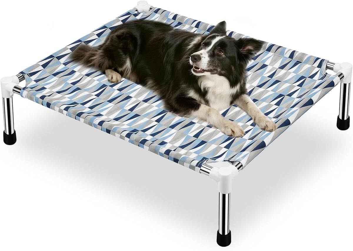 Elevated Dog Bed with Bolster - 4 side / Medium