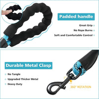 Rttochfy Rope Dog Leash 2/4/5/6/8/10 FT with Comfortable Padded - XXL (1/2'' x 8 FT) / Blue - image 3