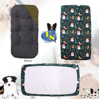 Dog Bed Covers Replacement Washable Elastic Edged 36" x 27" x 6" – Essentials for Dogs - Christmas BL PLUS / 52.0"L x 28.0"W x 5.0"Th - image 2