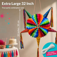 Mexican Piñata, Christmas Pinata - Dopamine Brights 32" - image 4