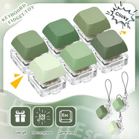 6 Pcs Keyboard Fidget Toy Keyboard Fidget Keychain - Green / Classic / 6 - image 3