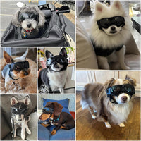 Dog Sunglasses for Extra Small Breed UV Protection Windproof XS Dog - Small / Black - image 2