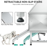 YITAHOME Dog Grooming Bathtub, Professional Stainless Steel 304 Dog Bathing Station w/Right Ramp, Faucet, Floor Grate, 50in Pet Washing Station for Large, Medium, Small Pets