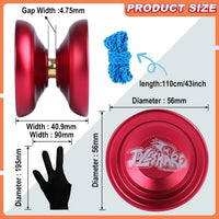 LESHARE X2 Dual-Mode Yoyo for Advanced Players & Teens Beginners – Fun for Kids & Family - Red - image 2