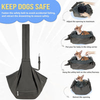 SlowTon Pet Carrier, Hard Bottom Support & Adjustable Padded Shoulder Strap – Essentials for Dogs - Grey - image 4