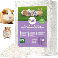 Hamster Bedding 50L Guinea Pig Paper Bedding Odor Control 99% - WinterSnow-50L / 50 Liters