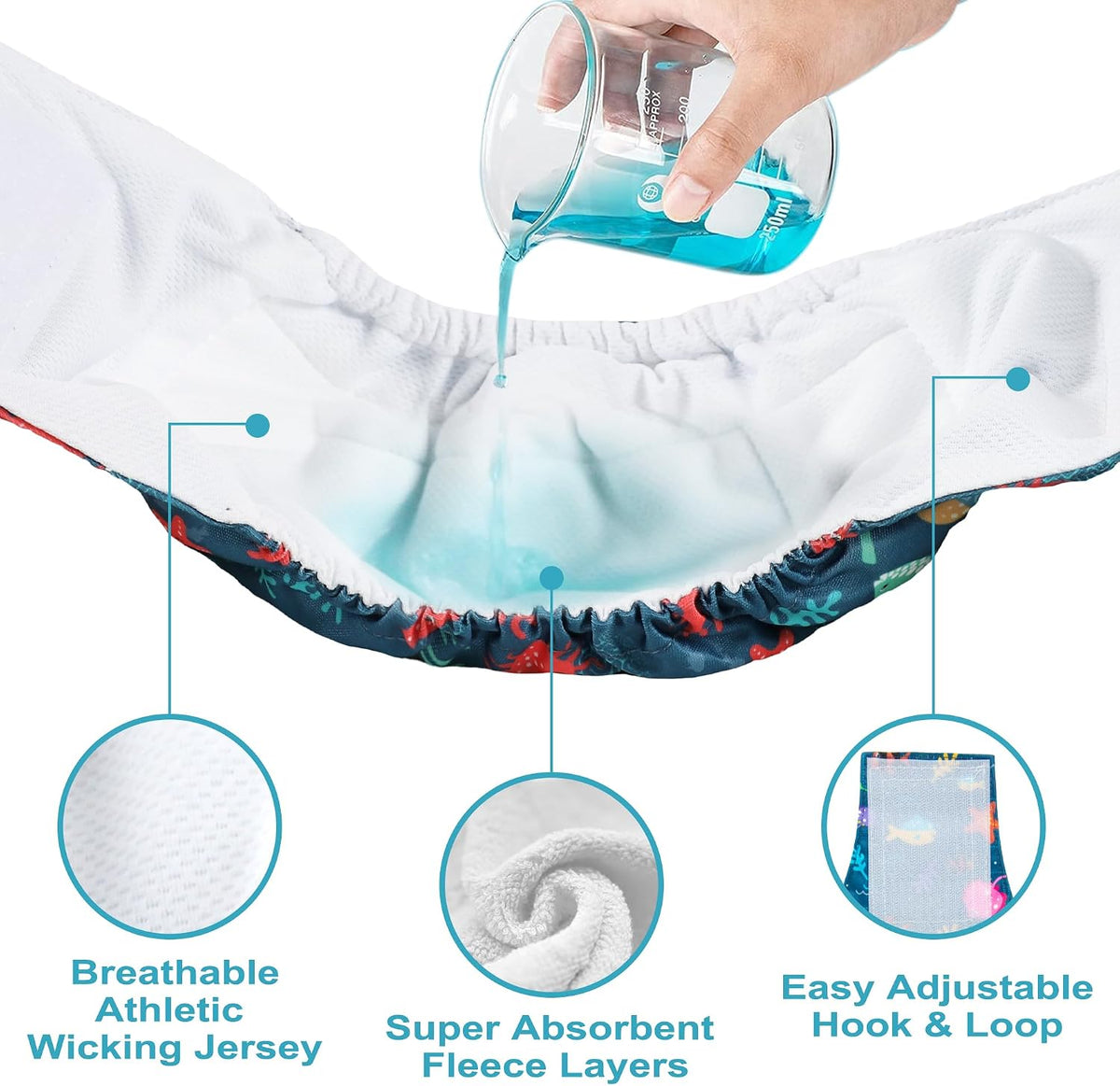 wegreeco Small Dog Diapers Male - Marine Animal / Large / 5 - image 4