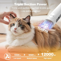 Afloia 6-in-1 Dog Grooming Vacuum Kit - White - image 4