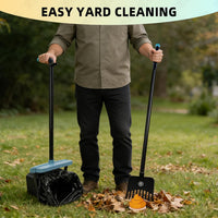 46" Pooper Scooper Swivel Bin & Rake for Large Small Dogs with Bag - Blue - image 3