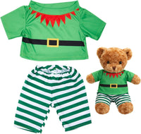 Skicuff pink 2-piece teddy bear pajama outfit with top and pants - view 3