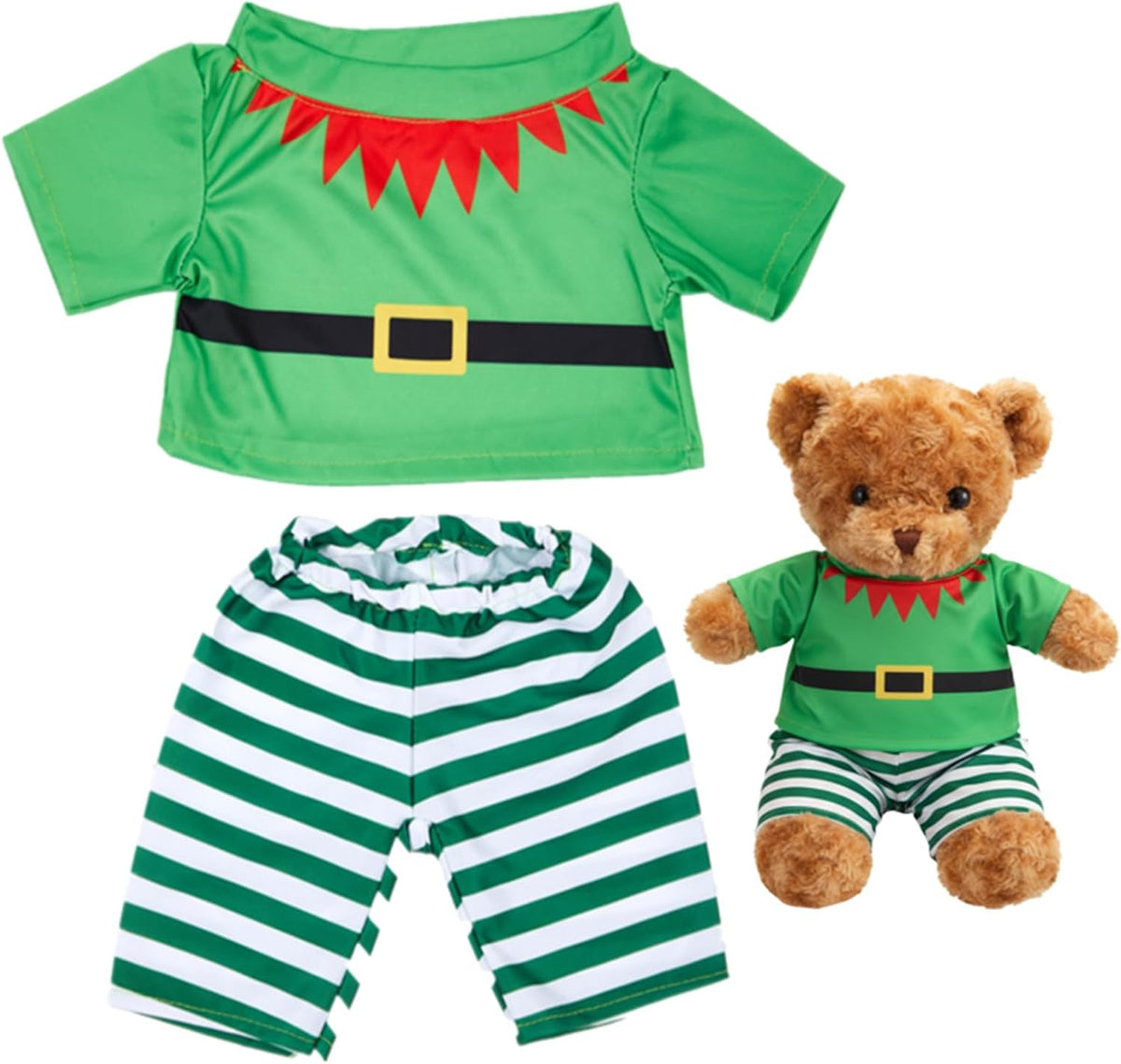 Skicuff pink 2-piece teddy bear pajama outfit with top and pants - view 3