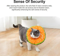 EWES Cat Cone Collar Soft S Size Alternative Neck Cones to Stop Licking Kitten Comfy Elizabethan Collars After Surgery Neuter Dog Donut Collar for Pet e Collar Recovery Shame