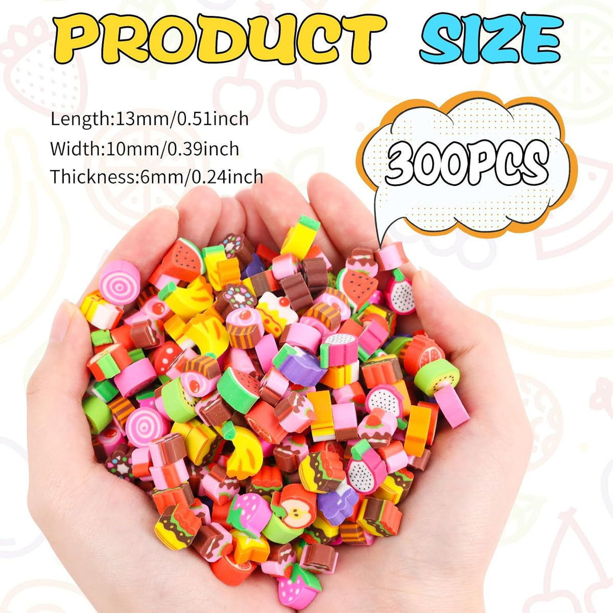 FOIMAS 300-piece mini animal erasers in assorted rubber animal shapes - view 18