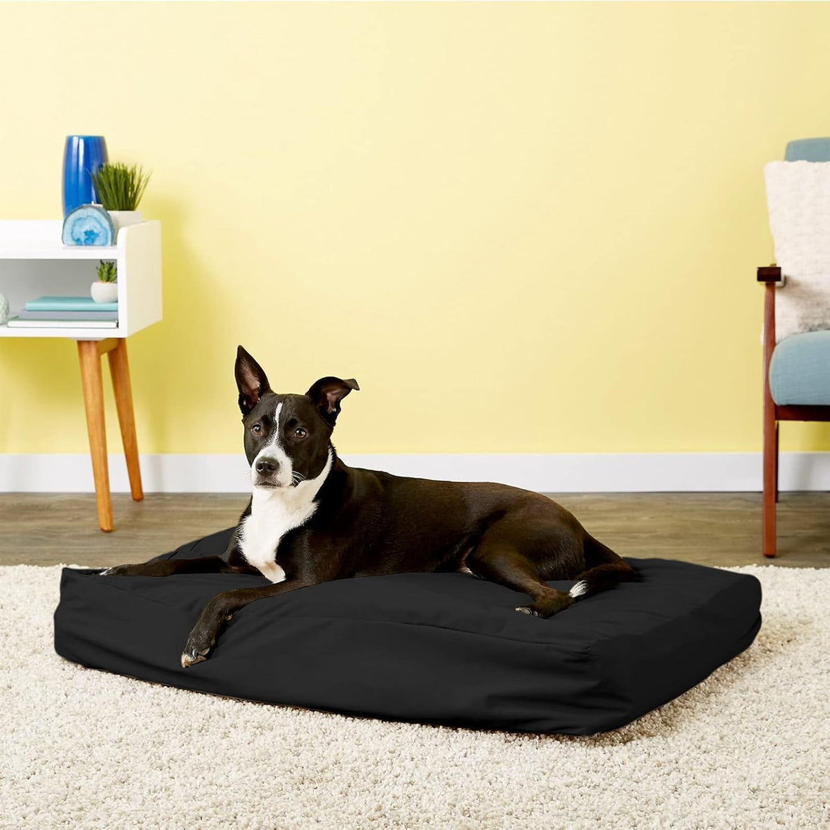 Dog Bed Covers 53L × 43W × 5H Inch Washable Grey Thickened Waterproof - Medium-30" L × 20" W × 3" H / Black - image 4