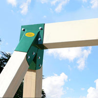 BETOOLL A-Frame 2 Brackets Swing Set Bracket with Mounting Hardware – Fun for Kids & Family - End Brackets(1Pcs-Green) - image 4