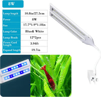 LED Aquarium Light Full Spectrum Clip Fish Tank Light Plants Light - 8W For 10-35 Gal Fish Tank - image 2
