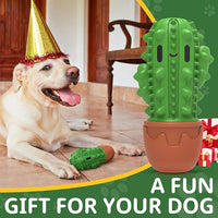 Dog Chew Toys Toothbrush Stick Teeth Cleaning Brush Dental for Medium Large Dog, Puppy Christmas,Easter Birthday Gifts,Outdoor Dog Squeaky Toys for Aggressive Chewers Tough Toys Interactive