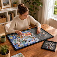Yunihome puzzle board for 1000 pieces with 4 sorting trays and protective cover - view 13