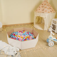 TRENDPLAY ball pit balls in star, heart and round shapes with pastel colors - view 11