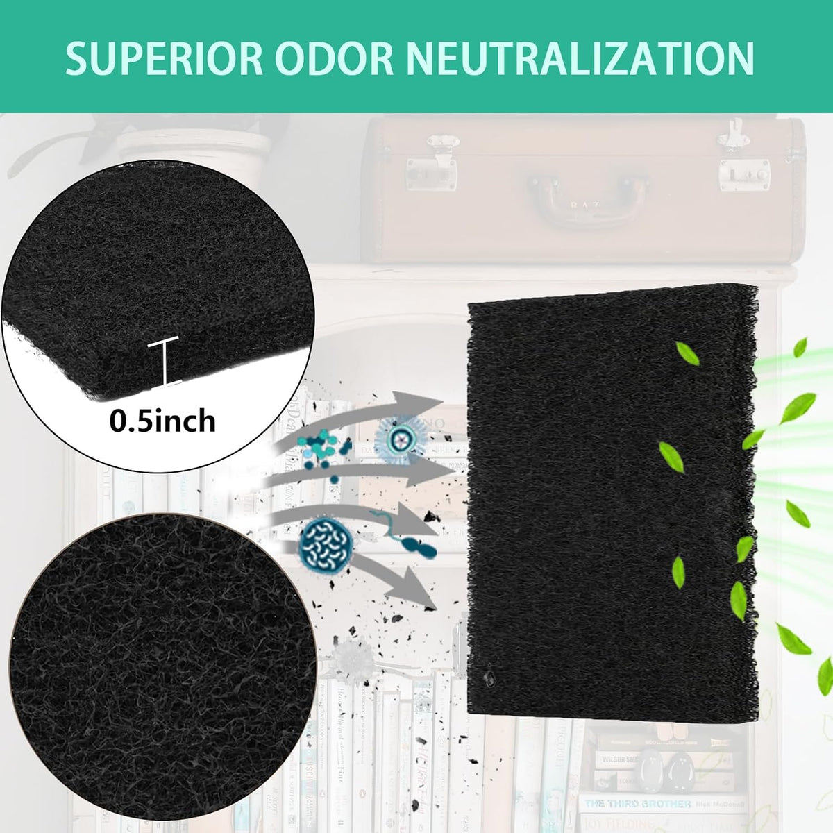 8Pcs Carbon Filters Compatible with LR 4 - 0.5IN VN Filters - image 3